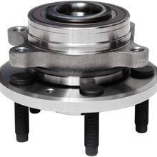 Front and Rear Wheel Hub and Bearing Assembly Compatible With Ford Edge Flex Taurus Lincoln MKS MKT MKX AUQDD 513275 x2 (Pair) [5 Lug Hub]