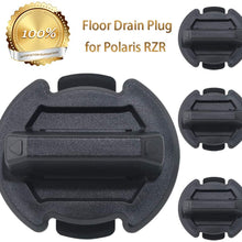 PLUSUTV 4X Floor Drain Plugs for Polaris RZR 1000 900 XP Turbo General 2015-2019, Yellow Drain Plug for Car Floor, Body, and Rocker Panels Replaces Number 8414694