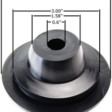 iJDMTOY (2) Universal Rubber Housing Seal Caps Compatible With Headlight Install Xenon Headlight Kit, Aftermarket Headlamp or Retrofit