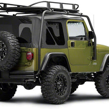 Barricade Roof Rack Basket; Textured Black for Jeep Wrangler 1987-2020