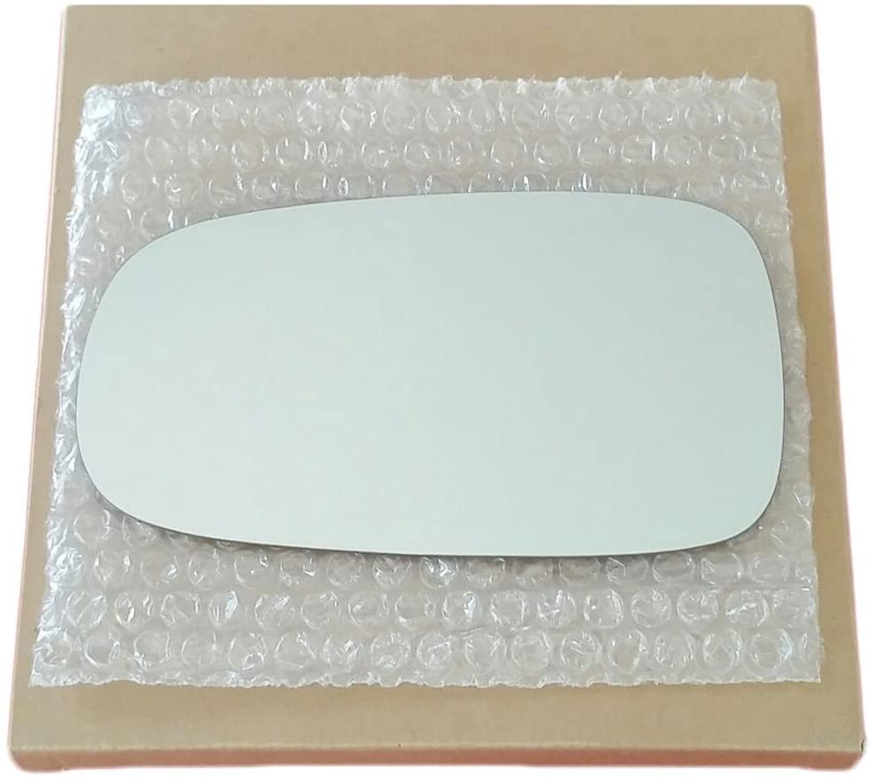 Driver Left Side Replacement Mirror Glass and Adhesive for 2003-2011 Saab 9-3 or 2003-2009, Saab 9-5