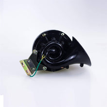 LIUWEI Horn 300db 12/24V Black Electric Snail Horn With Metal Installation Bracket Compact Design Raging Sound for Car Motorcycle Truck Boat (Voltage : 24V)