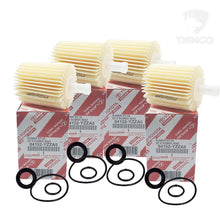 GENUINE OEM TOYOTA Oil Filter 04152-YZZA5 (4PK) with DIINGO Plug Oil Drain Gasket 90430-12031 (4PK) Fit for Lexus Toyota 4Runner FJ Cruiser Tundra GS300 GS350 GS460 IS250 IS300 IS350 LS460 RC300 RC350