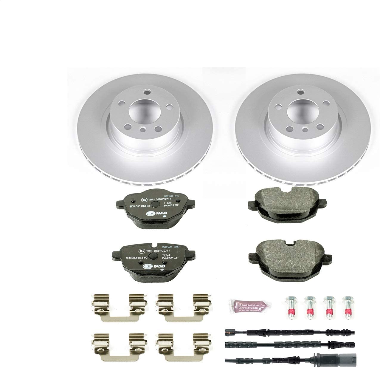 Power Stop ESK6040 Rear Euro-Stop Brake Kit BMW