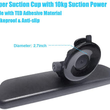 Wontolf Rear View Mirror Anti-Glare Suction Cup Rear View Mirror Universal Interior Rearview Mirror for Car Truck SUV 9.5''(240mm)