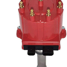 A-Team Performance Small Block Big Block EFI TBI Distributor 1987-1997 5.0L 5.7L 7.4L Compatible With GMC Chevy C/K Pickup Truck Van Camaro 305 350 454 HEI652R Red Cap