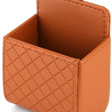 Car Storage Box，Car Universal Storage Pouch Bag Phone Mod Sun Glass Box Holder Pocket Organizer Brown