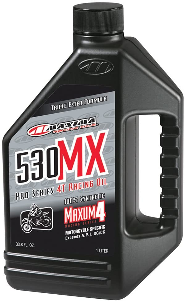 Maxima (90901) 530MX 5W-30 Synthetic 4T MX/Off-Road Racing Motorcycle Engine Oil - 1 Liter Bottle