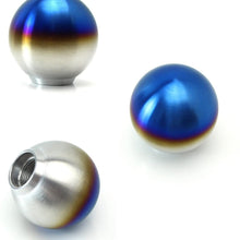 iJDMTOY Burnt Titanium Finish JDM Sphere Shift Knob Universal Fit Compatible With Most Car 4 5 6 Speed Manual or Automatic etc.