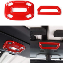 YiXunTen for 2018+ Jeep Wrangler JL Red ABS Car Interior Dashboard Air Conditioner Air Outlet Vent Ring Cover Frame Decor Sticker Decal Trim