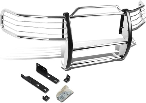 DNA MOTORING GRILL-G-027-SS Front Bumper Brush Grille Guard,Silver