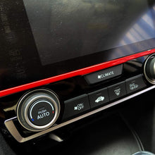 Screen Red Trim Sticker Interior Decoration Strip Car Styling Accessories For Honda 10th Gen Civic 2016 2017 2018 2019 2020