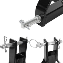 BETTERCLOUD Heavy Duty Steel Construction 3 Point 2" Receiver Trailer Hitch Category 1 Tractor Tow Drawbar Adapter