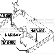 FEBEST NAB-005 Arm Bushing for Rear Arm