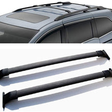 RUILIJIA 1 Pair Black Al Roof Rack Cross Bars Top Rail Carries For 11-15 Honda Odyssey