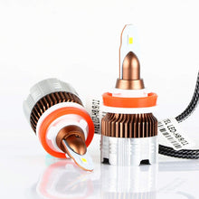 Alla Lighting INS H8 H9 H11 LED Bulbs Newest 6000 Lumens Extremely Super Bright 6000K Xenon White SUPER Mini H11 LED Bulbs All-in-One Conversion Kits Headlight/Fog Light/DRL Bulbs