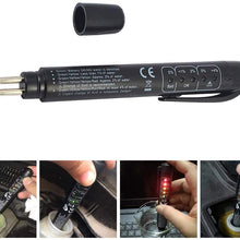 HZGrille 2 Pc Brake Fluid Tester Pen,Brake Fluid Liquid Tester Pen with 5 LED Indicators, Auto Brake Diagnostic Testing Tool for DOT3 DOT4 DOT5.1 Brake Fluid