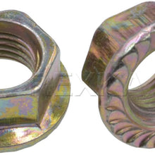 Rexka Exhaust Spin Lock Nuts W/Serrations M10-1.25 for Toyota Honda 90212-SA5-003 Accord Civic (Pack of 30)