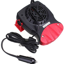 Jullynice 2 in 1 12V 150W Auto Car Heater Portable Heating Fan with Swing-Out Handle Windscreen Defroster Dashboard Driving Demister