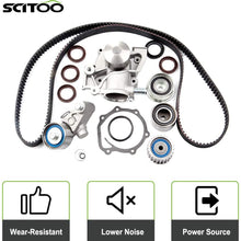 Scitoo Timing Belt Water Pump Oil Seals Kit Fits 2000-2006 2.5L Subaru Legacy Outback Baja Non-Turbo H4 SOHC EJ25