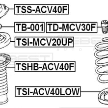 FEBEST TSHB-ACV40F Front Shock Absorber Boot