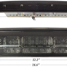 Partsam Replacement for Ford F-150 F150 2004-2008 Red/White 21 LED Smoke Lens Black Housing Tail Rear High Mount 3rd Third Brake Light Cargo Lamp Waterproof (1 Plug)