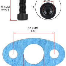 PTNHZ RACING Aluminum Female Oil Drain Turbo Flange T3 T4 T04 GT40 GT55 ODF-02 1/2 NPT