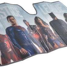 BDK Justice League DC Comics Official Licensed Front Windshield Sun Shade-Accordion Folding Auto Sunshade for Car Truck SUV-Blocks UV Rays Sun Visor Protector-Keep Your Vehicle Cool- 58 x 27 Inch