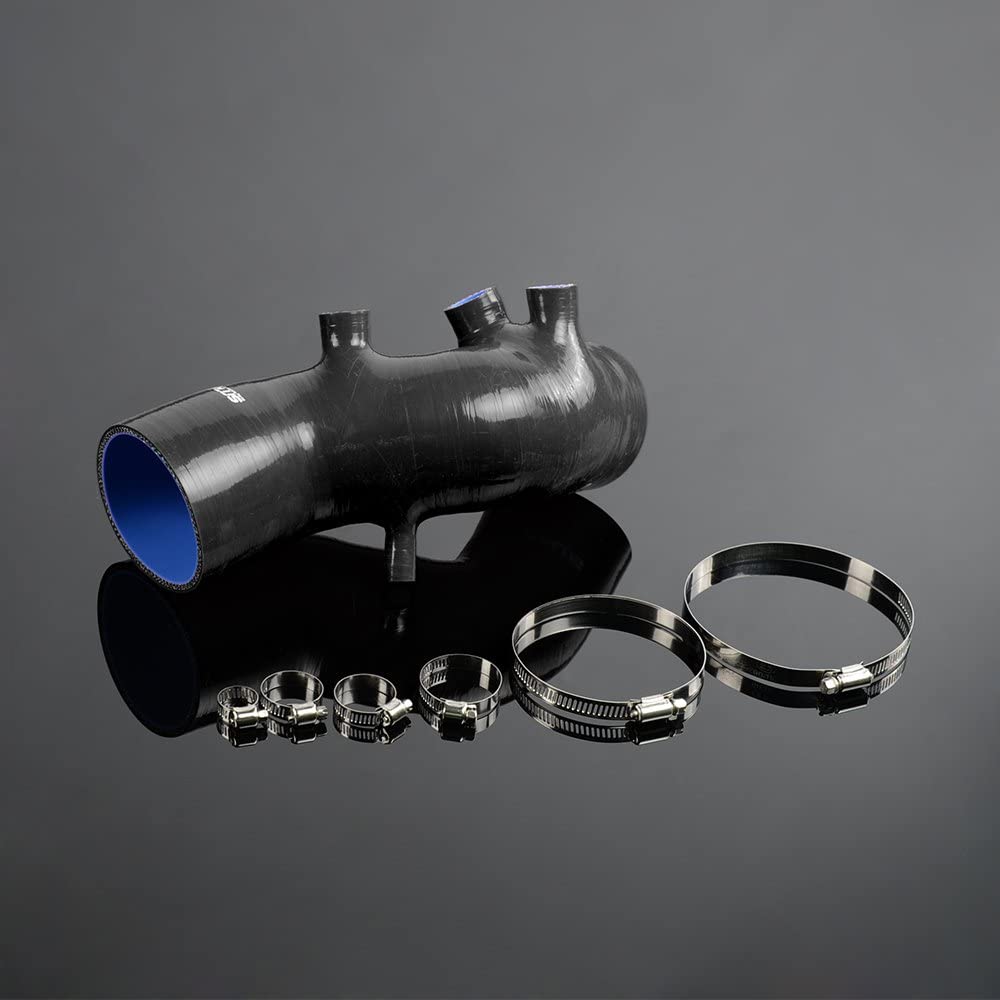 High Performance 3-Ply Silicone Induction Intake tube With Clamps kit For Toyota Supra 1986-1992 Mk3 Ma70 7mge 7mgte Black