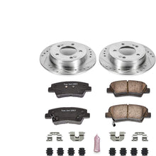 Power Stop K6501 Rear Brake Kit with Drilled/Slotted Brake Rotors and Z23 Evolution Ceramic Brake Pads