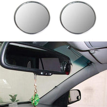 Aumo-mate 1 Pair New Driver Side Wide Angle 3-inch Round Convex Car Vehicle Blind Spot Mirror Rear-View Under Mirror for All Cars, SUV, Trucks, and Motorcycle