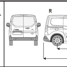 Crown Remanufacturing to fit Ford Transit/Tourneo Connect LWB Roof Rails+Cross Bars 2014+ (Black)