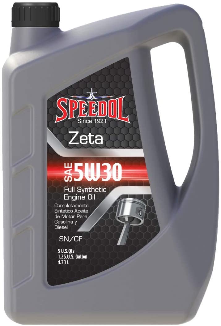 Speedol Zeta 5W-30 Full Synthetic Motor Oil 5-Quarts (4.73 L) | Premium Quality High Performance Gasoline and Diesel Engine Oil