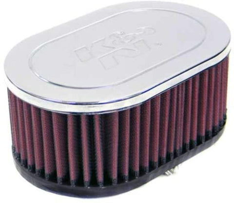 K&N Universal Clamp-On Air Filter: High Performance, Premium, Washable, Replacement Engine Filter: Flange Diameter: 2.75 In, Filter Height: 3 In, Flange Length: 0.625 In, Shape: Oval, RC-2860