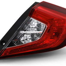 ACANII - For 2016-2020 Honda Civic 4-Door Sedan Factory style Rear Tail Light Lamp Outer Assembly Right Passenger Side