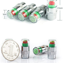 KKmoon 4PCS car auto tire Pressure Monitor tire gage Alert Sensor Indicator Valve caps