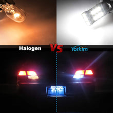 Yorkim 912 921 LED Backup Light Bulbs High Power 2835 15-SMD Chipsets Extremely Bright Error Free T15 906 W16W for Back Up, Reverse, Tail, Brake Lights, 6000K White, Pack of 4