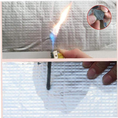 Aisoway Aluminum Foil Adhesive Tape Waterproof Super Repair Crack Thicken Butyl Home Renovation Tools