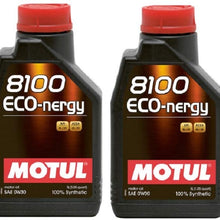 Motul 102793 Set of 4 8100 ECO-nergy 0W-30 Motor Oil 1-Liter Bottles