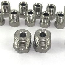 Stainless Brake Line Fitting Kit for 3/16" tube, Inverted Flare (19 Fittings Included)