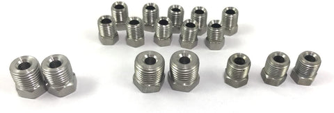 Stainless Brake Line Fitting Kit for 3/16