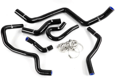 Silicone Radiator Hose Kit Clamps For Honda Civic Ek Eg Ex Sohc D15 D16 1992-2000 Black