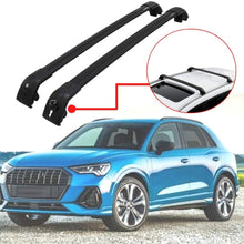 Titopena Black Cross Bars Fit for Audi Q3 2018-2021 Aluminum Cross Bar for Rooftop Cargo Carrier Bag Luggage Kayak Bike Snowboard Skiboard