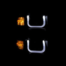 AnzoUSA 111302 Chevy Silverado 14 Projector U BAR Style H.L Black Trim