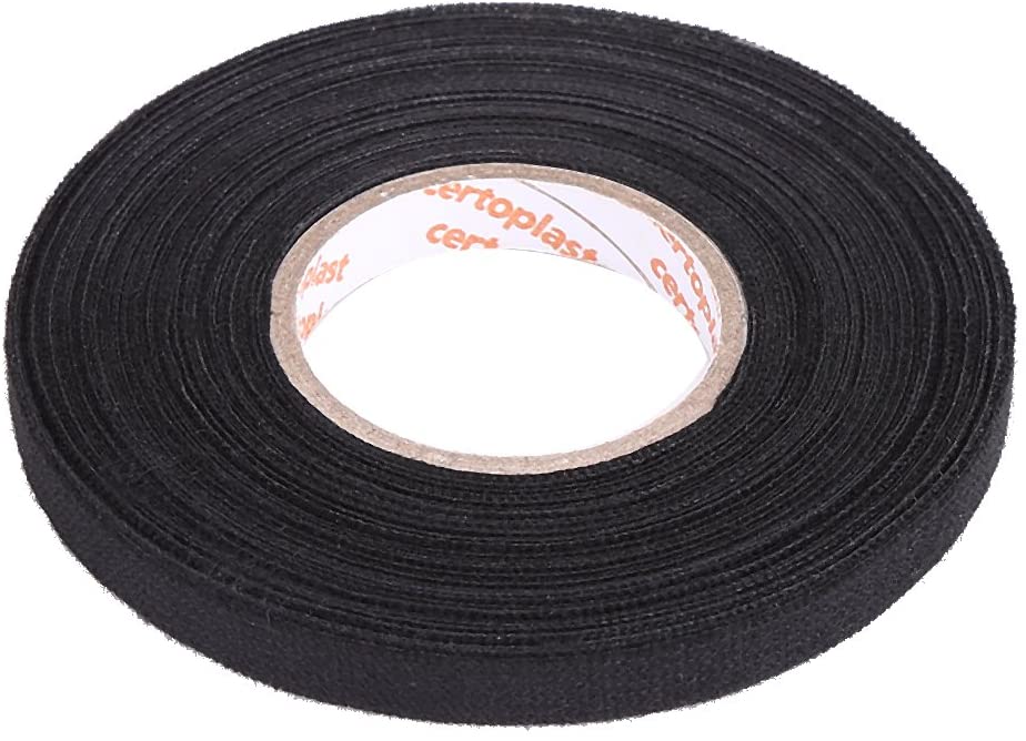 Qiilu Multi-purpose Automotive Wiring Harness Tape, Self Adhesive Anti Squeak Rattle Felt Wiring Harness Tape(9mm15m)