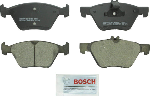 Bosch BC853 QuietCast Premium Ceramic Disc Brake Pad Set For Chrysler: 2004-08 Crossfire; Mercedes-Benz: 1998-99 E300, 1996-03 E320, 2007-09 E350, 1998-02 E430, 2001-04 SLK320; Front