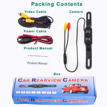 Car Backup Camera, Rear View Camera HD 6LED Night Vision,Waterproof Reverse Camera 140° Wide View Angel with Multiple Mount Brackets for Universal Cars,SUV,Trucks,RV and More