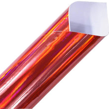 ATMOMO Holographic Laser Red Adhesive Vinyl Sheets DIY Car Wrap Sticker Decal 59.8'' x 29.5''