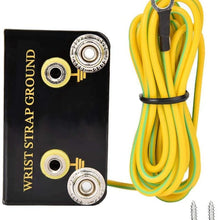 Wrist Strap Ground Socket, Metal 2M Cable Dual Banana Connector Ground Socket