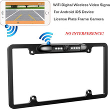 JCOLI License Plate Wireless WiFi Digital Car Backup Reverse Rear View Camera Waterproof 170 Degree Wide Angle for Cars,Trucks,SUVs,Pickups,Vans LK8 for iOS and Android Night Vision